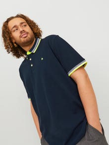 Jack & Jones Plus Size Plain Polo -Dark Navy - 12143859