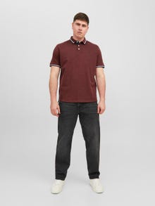 Jack & Jones Plus Size Effen T-shirt -Cinnabar - 12143859
