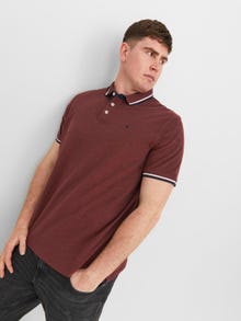 Jack & Jones Plus Size Einfarbig T-shirt -Cinnabar - 12143859