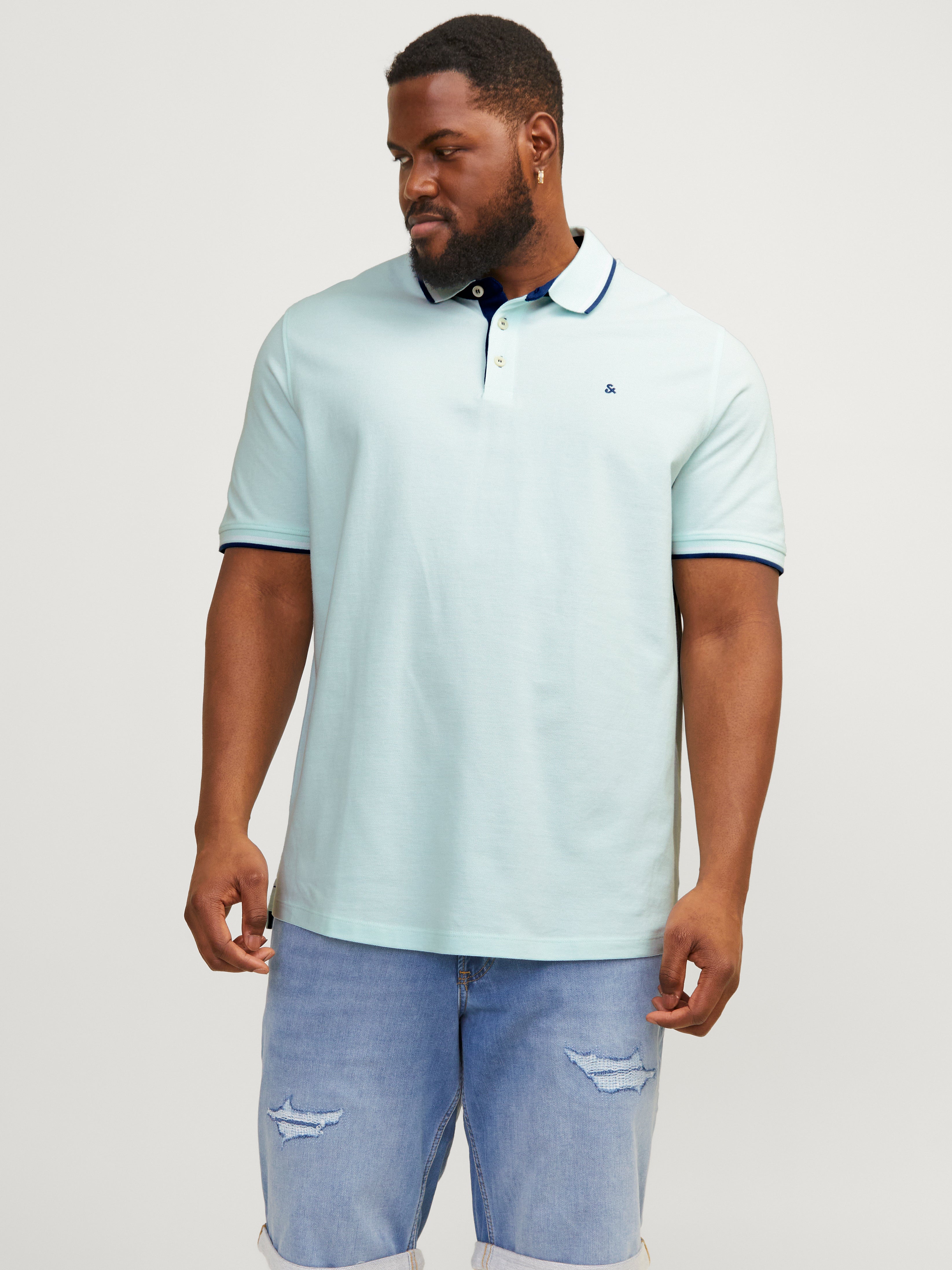 Jack & Jones Plus Size Plain Polo - 12143859