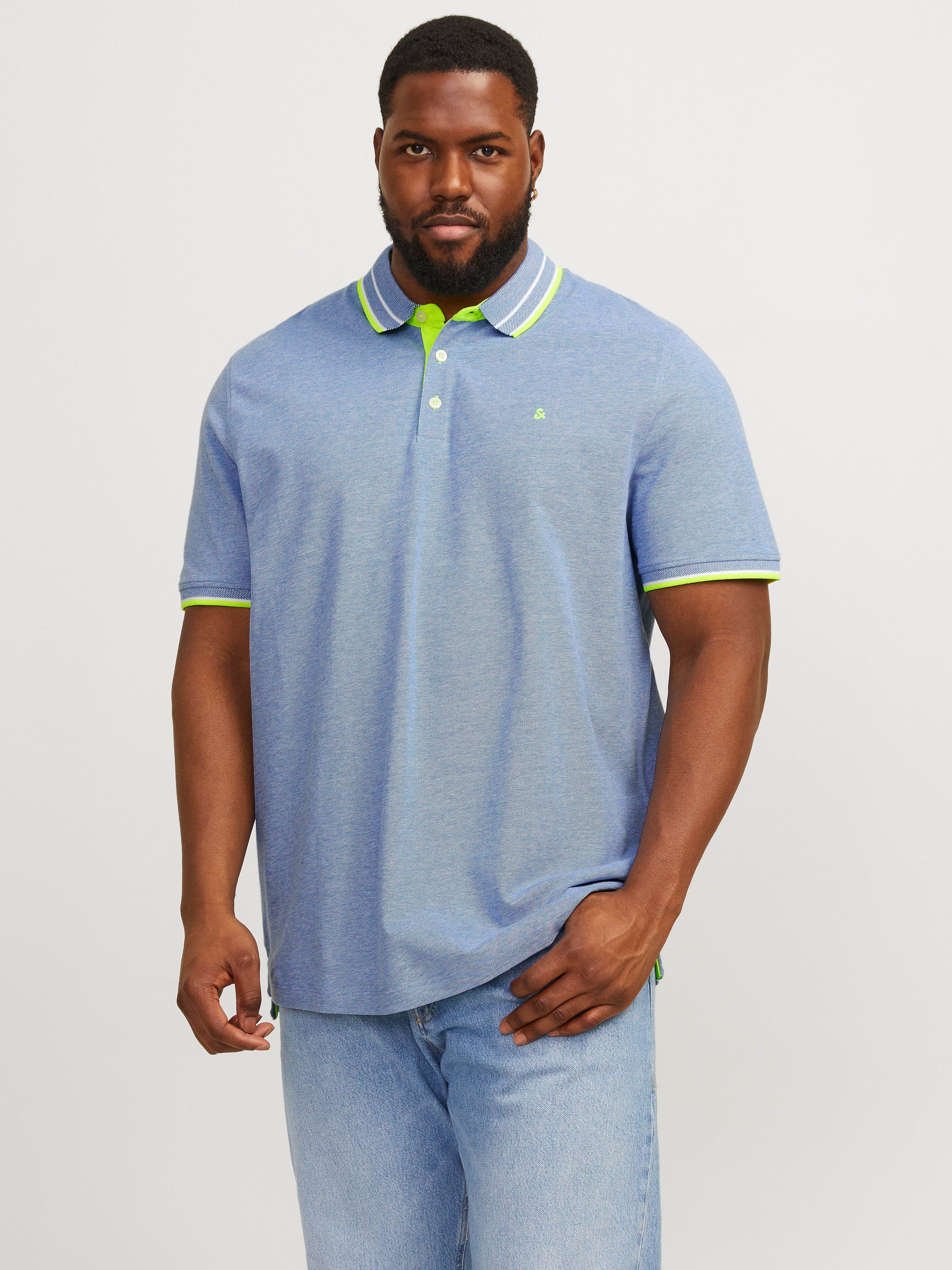 Plus Size Plain Polo