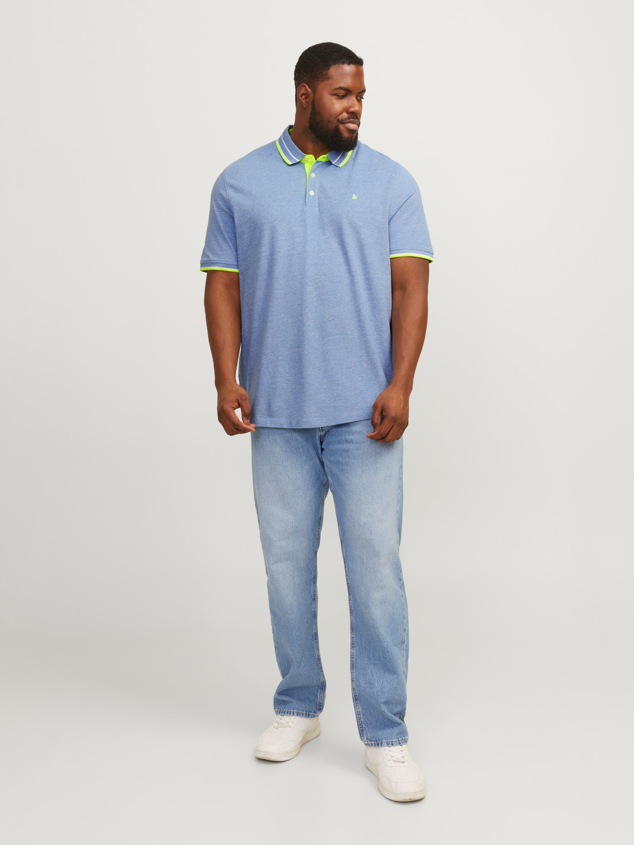 Jack & Jones Plus Size Einfarbig T-shirt -Bright Cobalt - 12143859