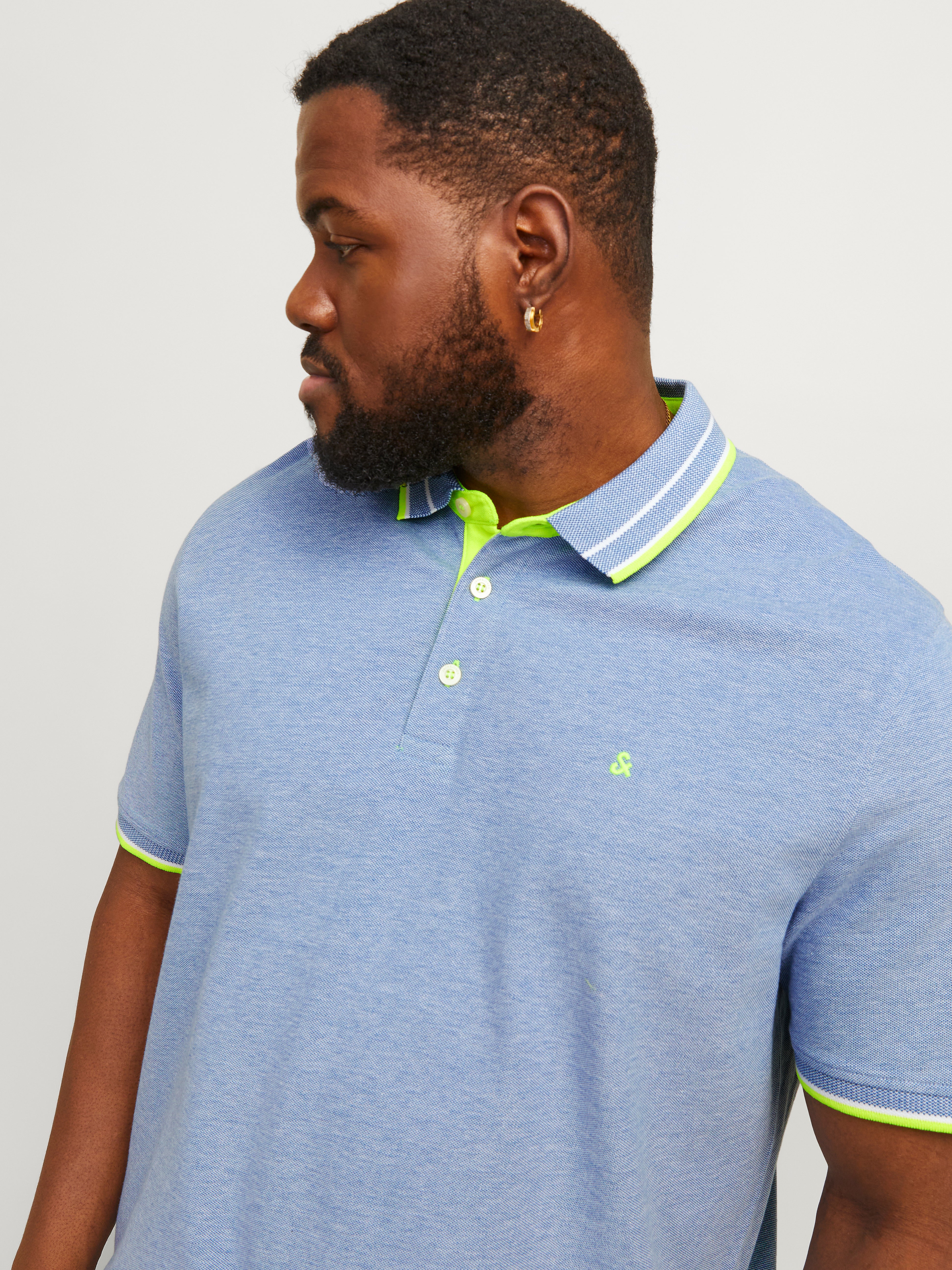 Jack & Jones Plus Size Plain Polo - 12143859
