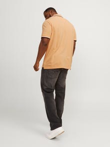 Jack & Jones Plus Size Einfarbig T-shirt -Apricot Ice  - 12143859