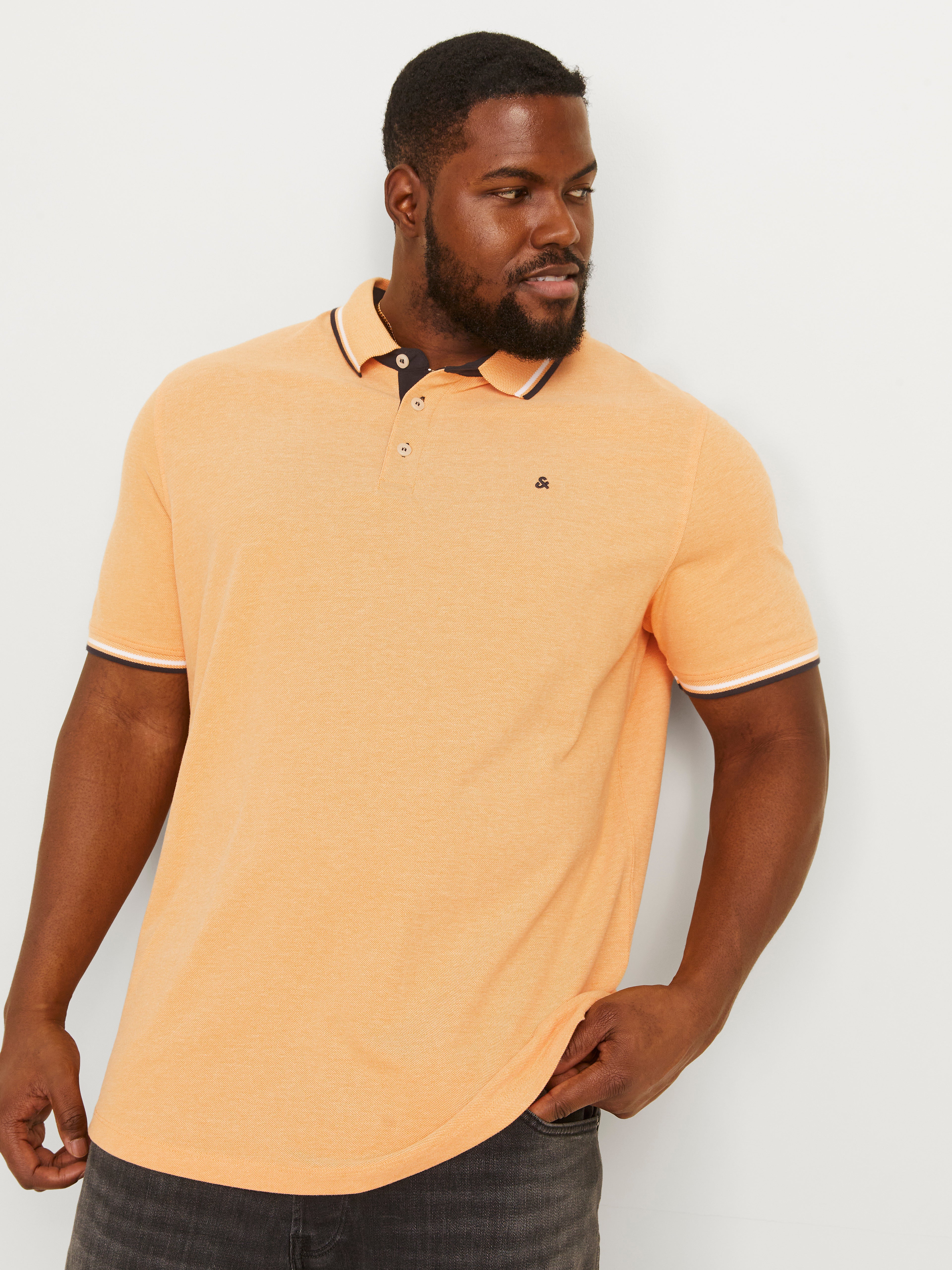 Jack & Jones Plus Size Plain Polo - 12143859