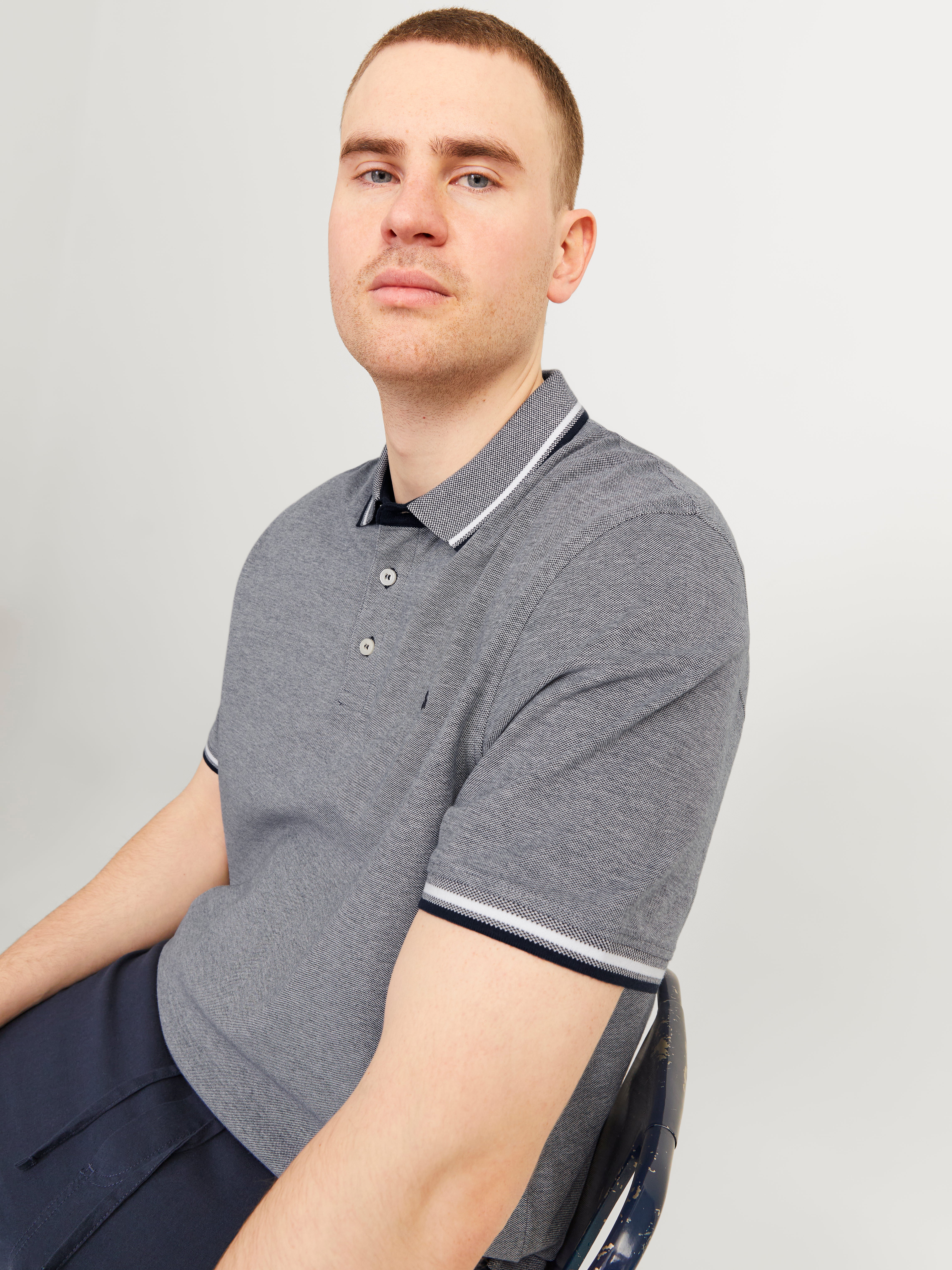 Jack & Jones Plus Size Plain Polo - 12143859
