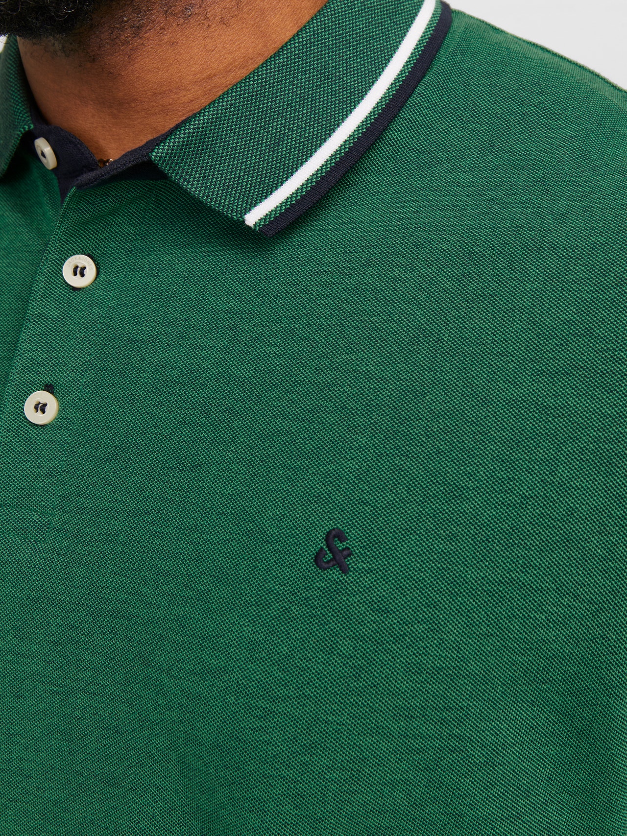 Jack & Jones Plus Size Einfarbig T-shirt -Dark Green - 12143859
