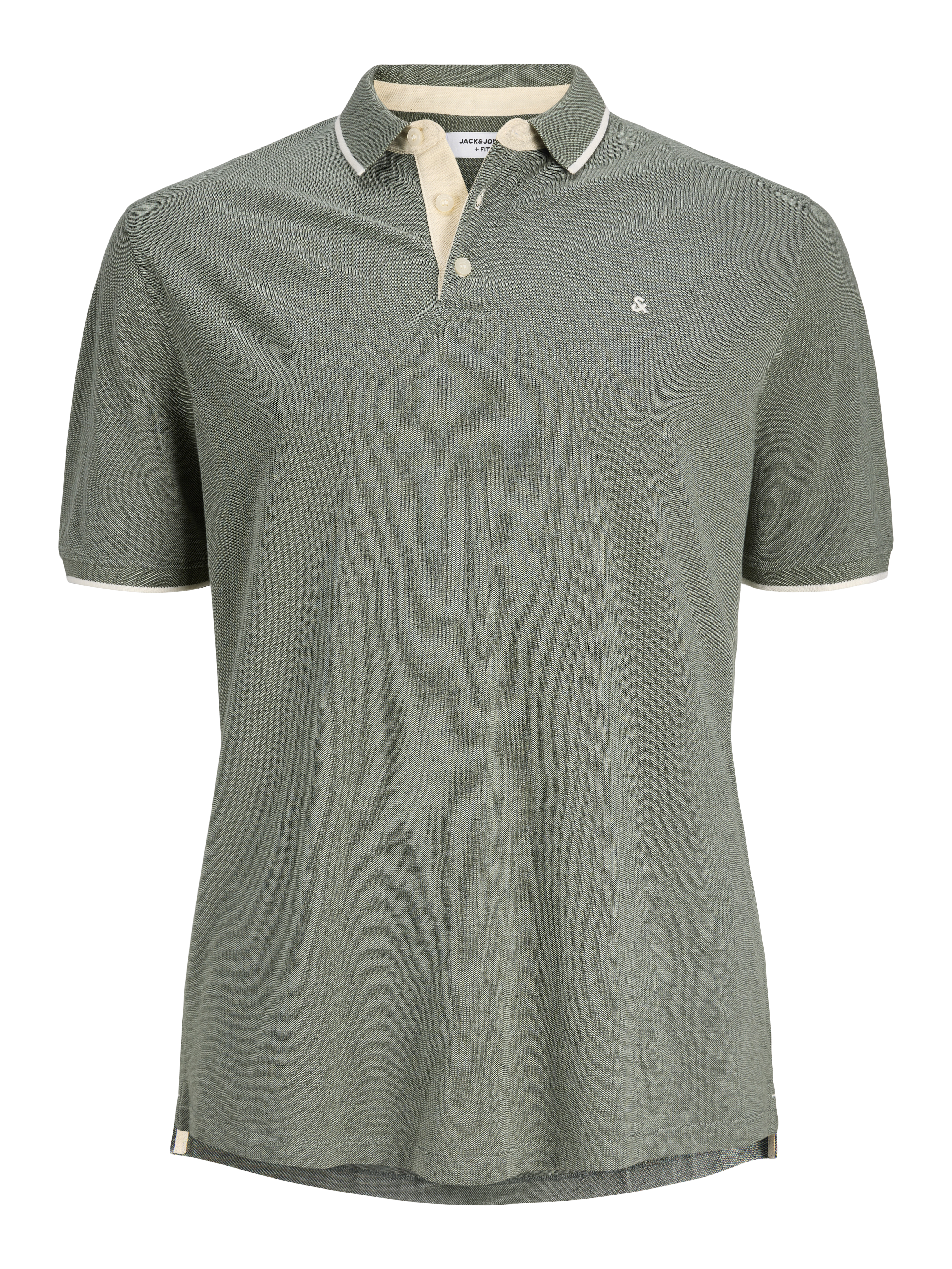 Thumbnail - Plus Size Einfarbig Poloshirt