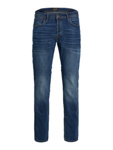 Jack & Jones Slim Straight Fit Ngritja e mesit Xhinse -Blue Denim - 12146384