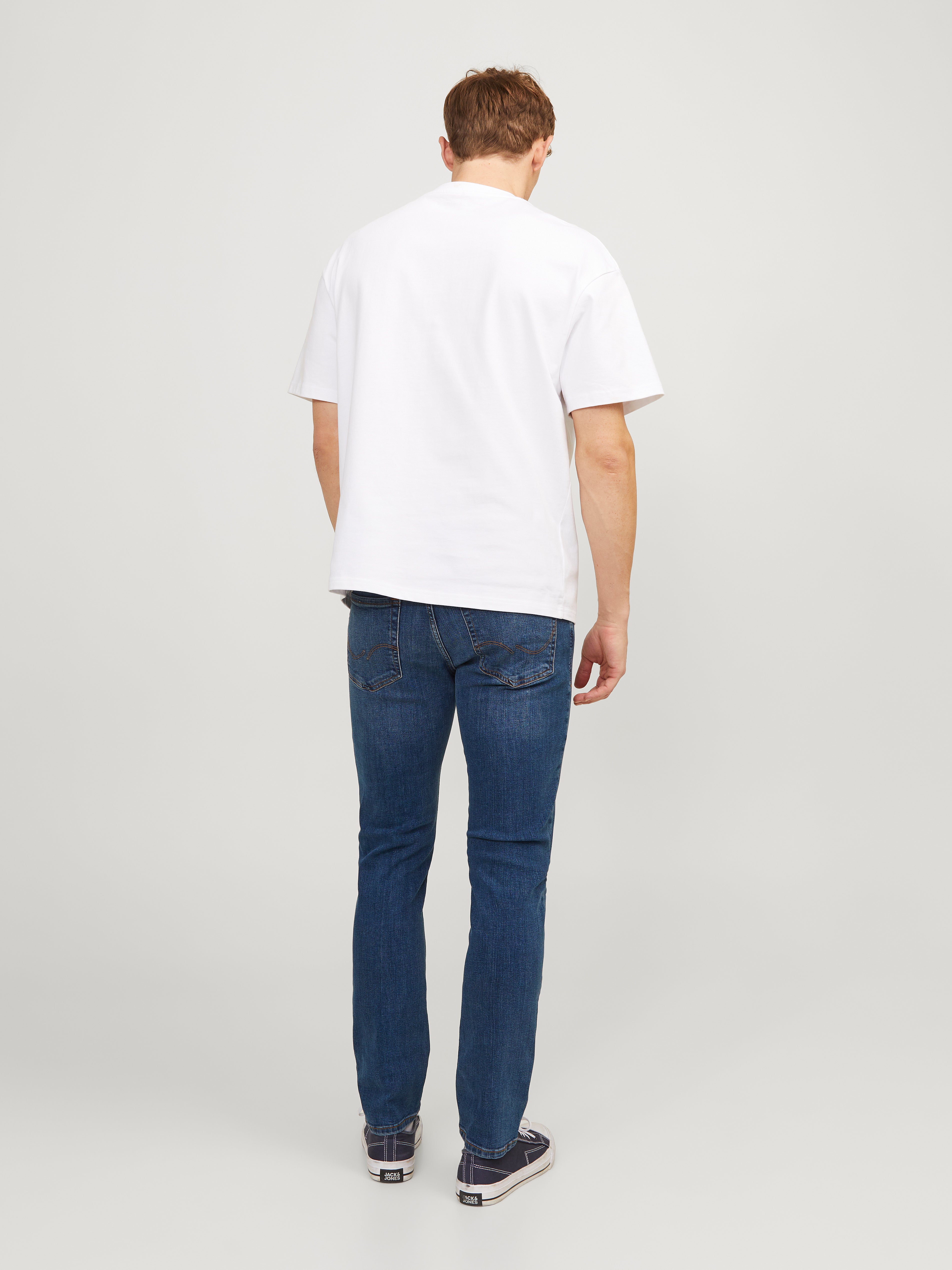 Jack & Jones JJITIM JJORIGINAL AM 782 50SPS Slim straight fit Džinsai -Blue Denim - 12146384