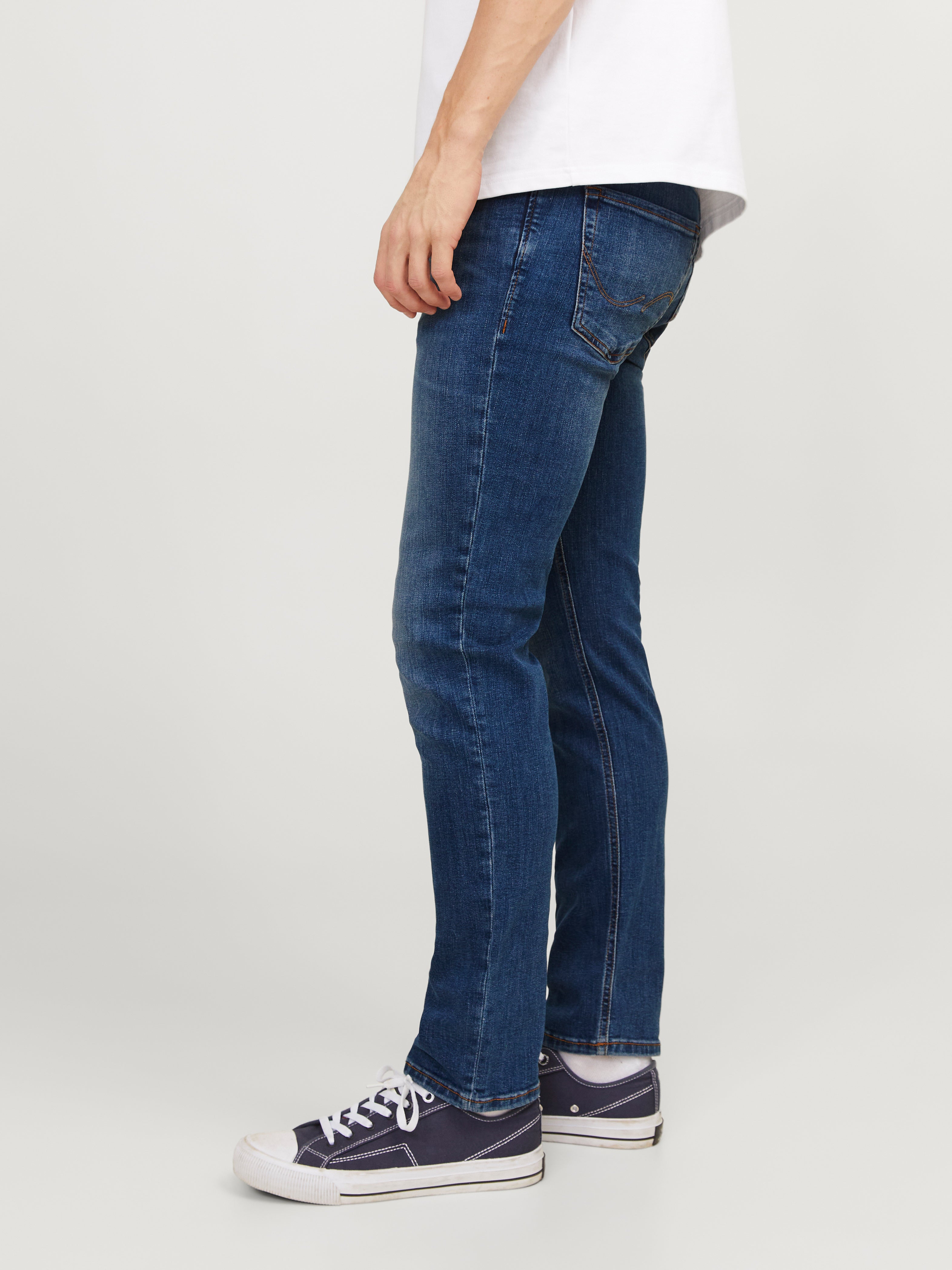 Jack & Jones JJITIM JJORIGINAL AM 782 50SPS Slim straight fit Džinsai -Blue Denim - 12146384
