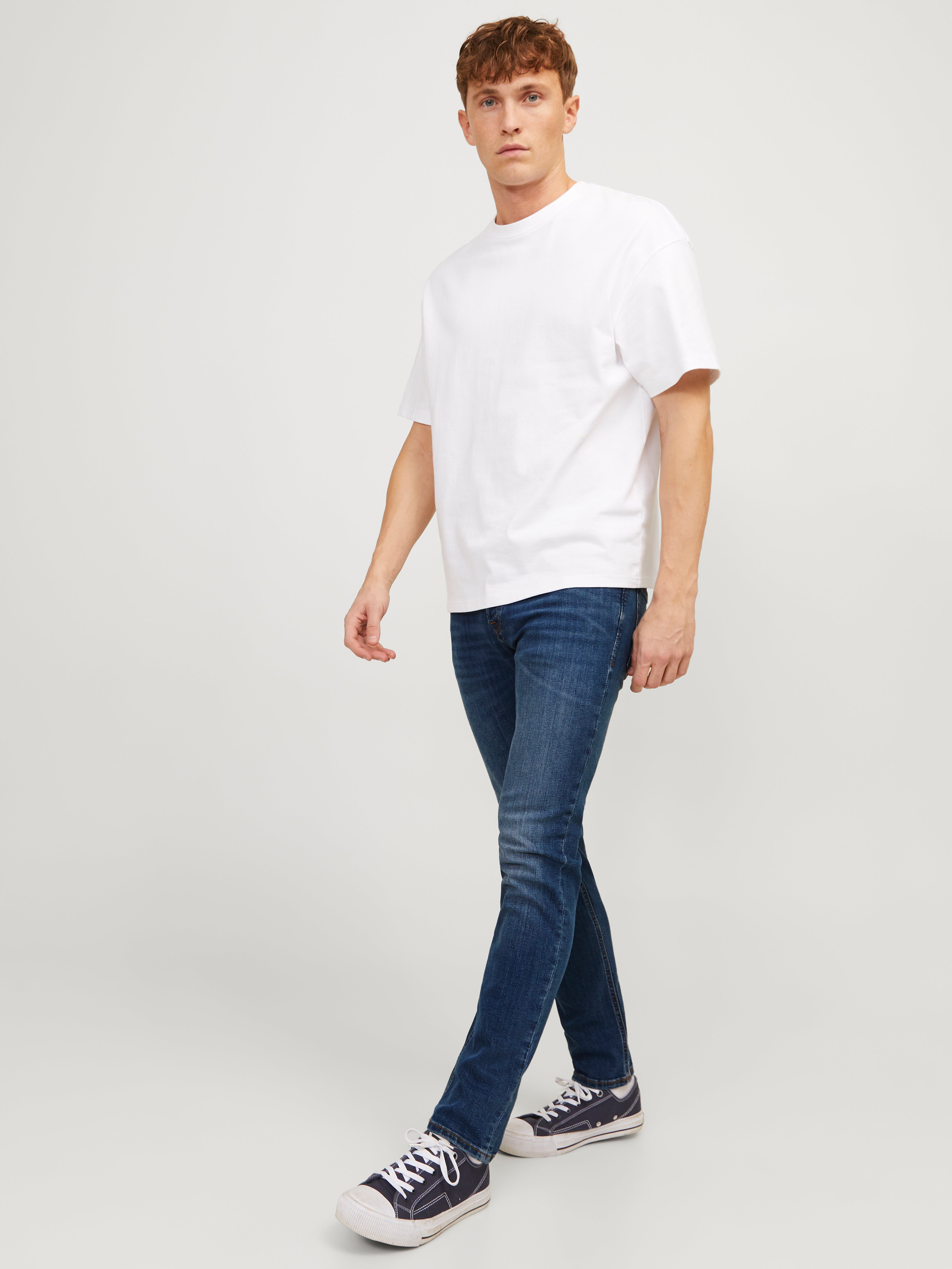 Jack & Jones JJITIM JJORIGINAL AM 782 50SPS Slim straight fit Teksad -Blue Denim - 12146384