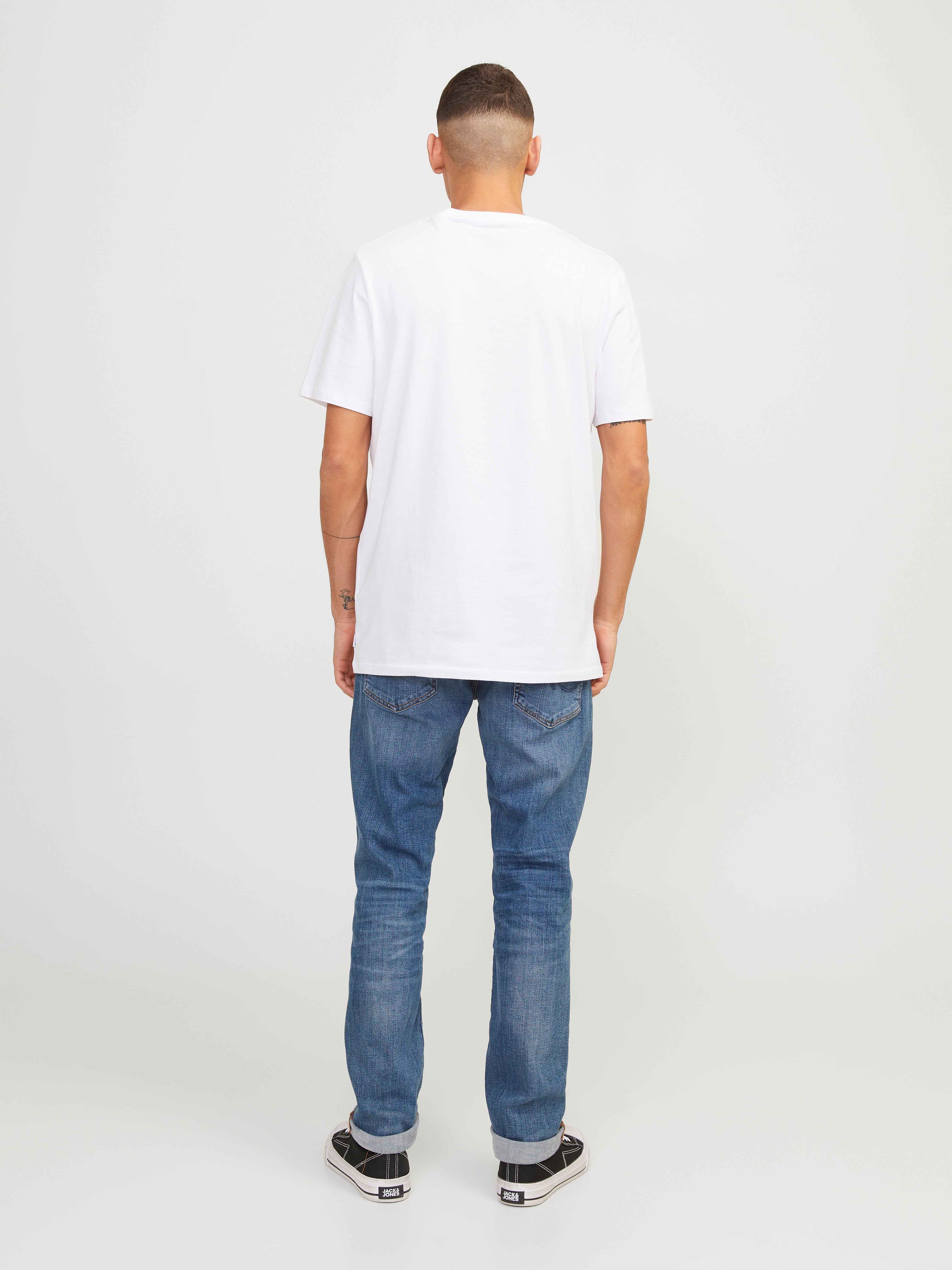 JACK & JONES JEANS INTELLIGENCE slim fit jeans JJITIM blauw