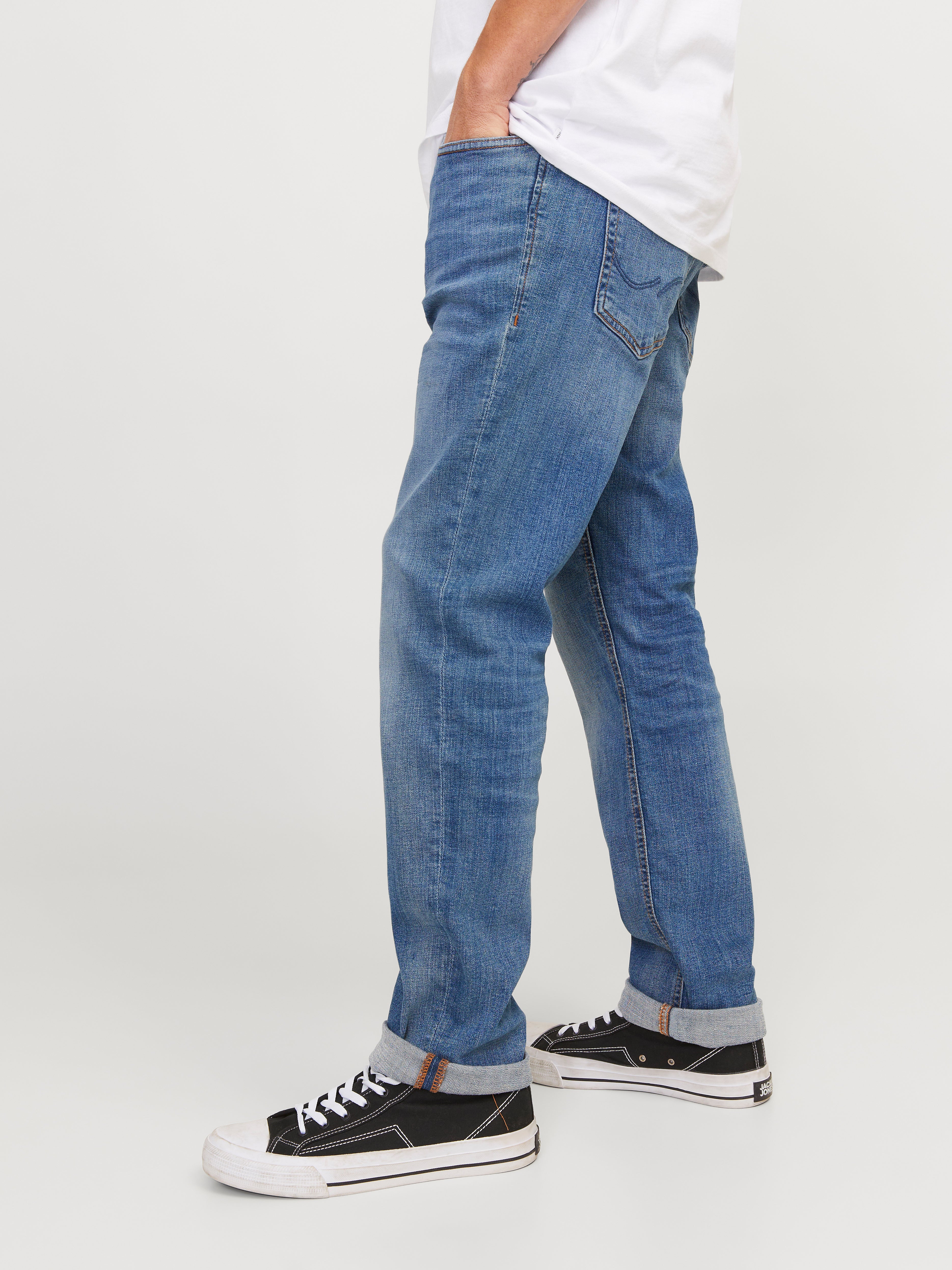 Jack & Jones Herren Jeans Slim Fit - Gerade Beinform