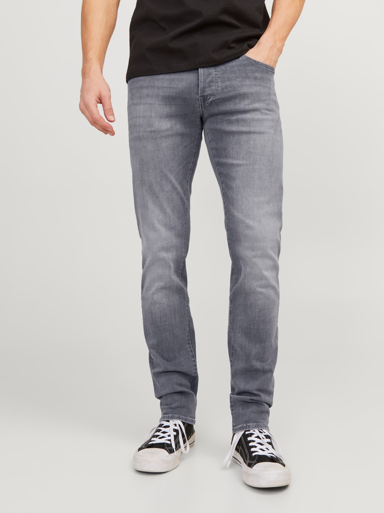 JJIGLENN JJICON 257 50SPS NOOS Slim fit jeans | Medium Grey | Jack Jones®