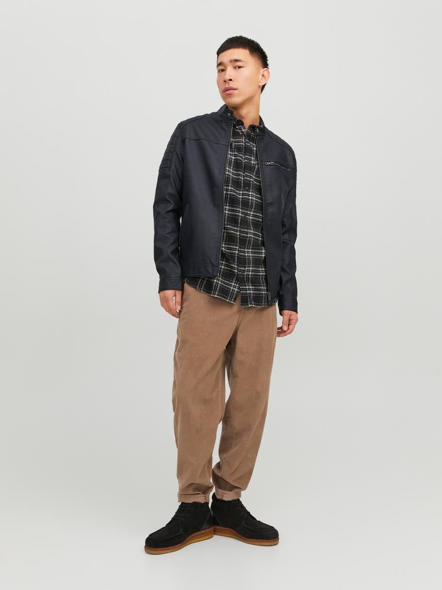 Jack & Jones - Giacca in cotone color ruggine con tasche Jack & Jones - Giacca in cotone color ruggine con tasche