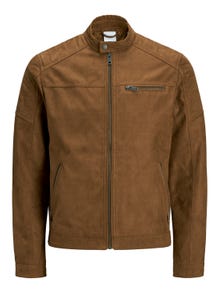 Jack & Jones Faux Suede Jacket -Cognac - 12147218