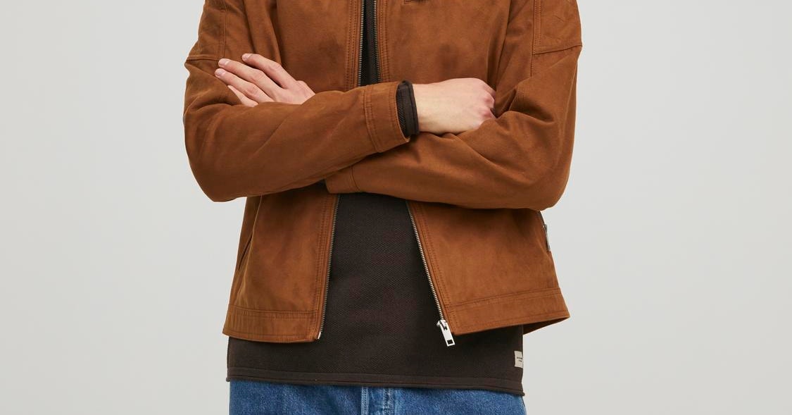 Jack & jones Chaqueta Rocky Gamuza Falsa Marrón