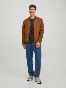 Jack & Jones Faux Suede Jacket -Cognac - 12147218