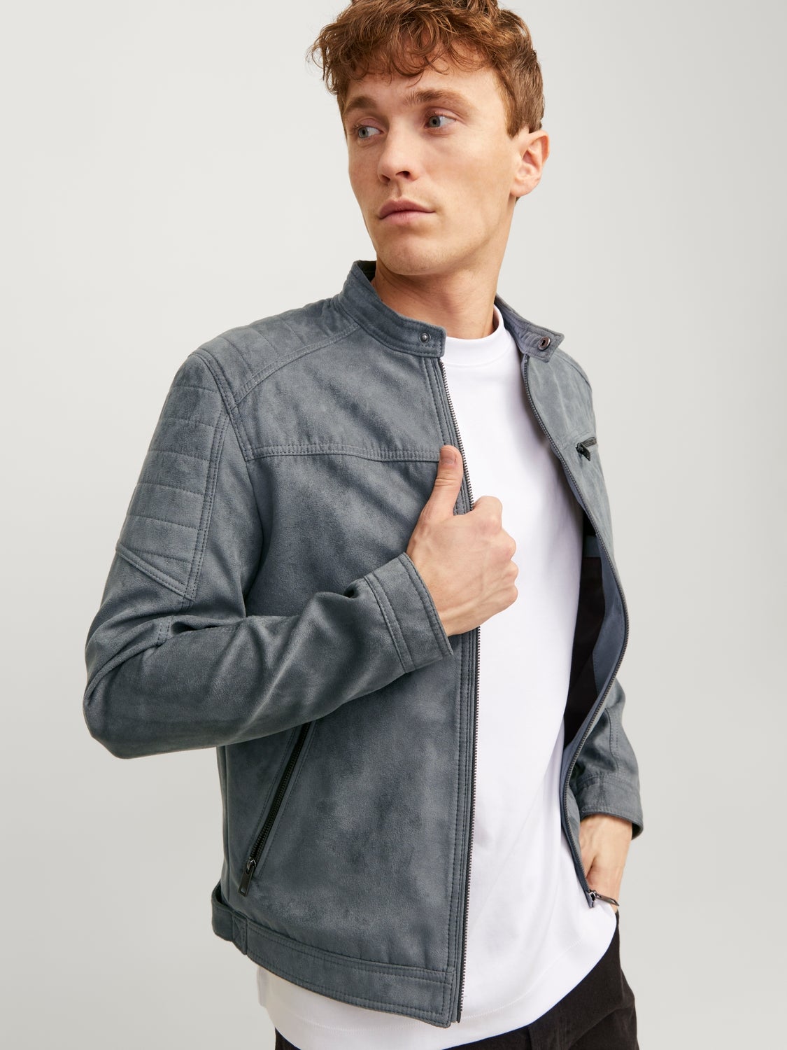 Jack & Jones leather jackets for men | ZALANDO