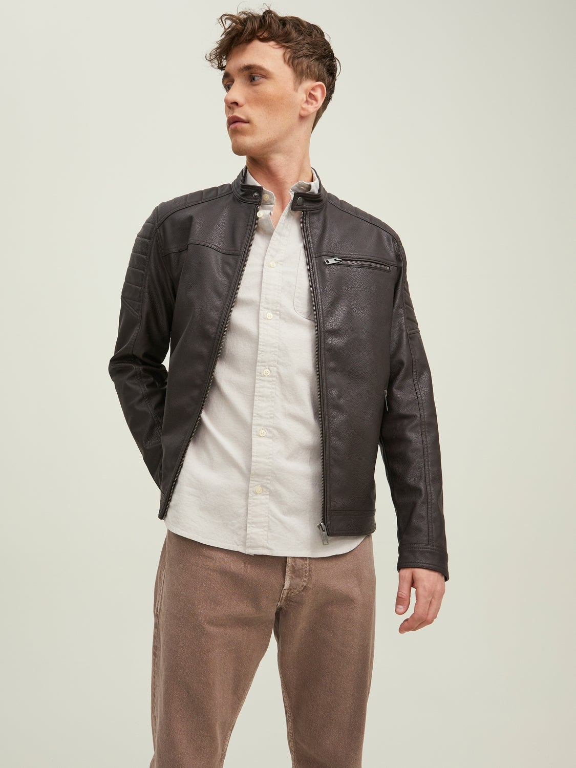 Jack and jones suede clearance jacket