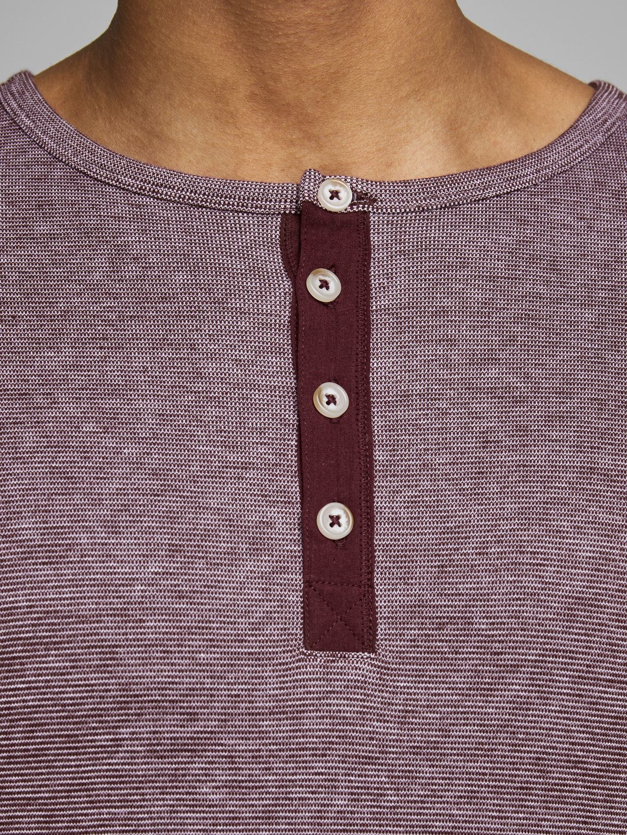 Jack & Jones Plain Shirt collar T-shirt -Port Royale - 12147381