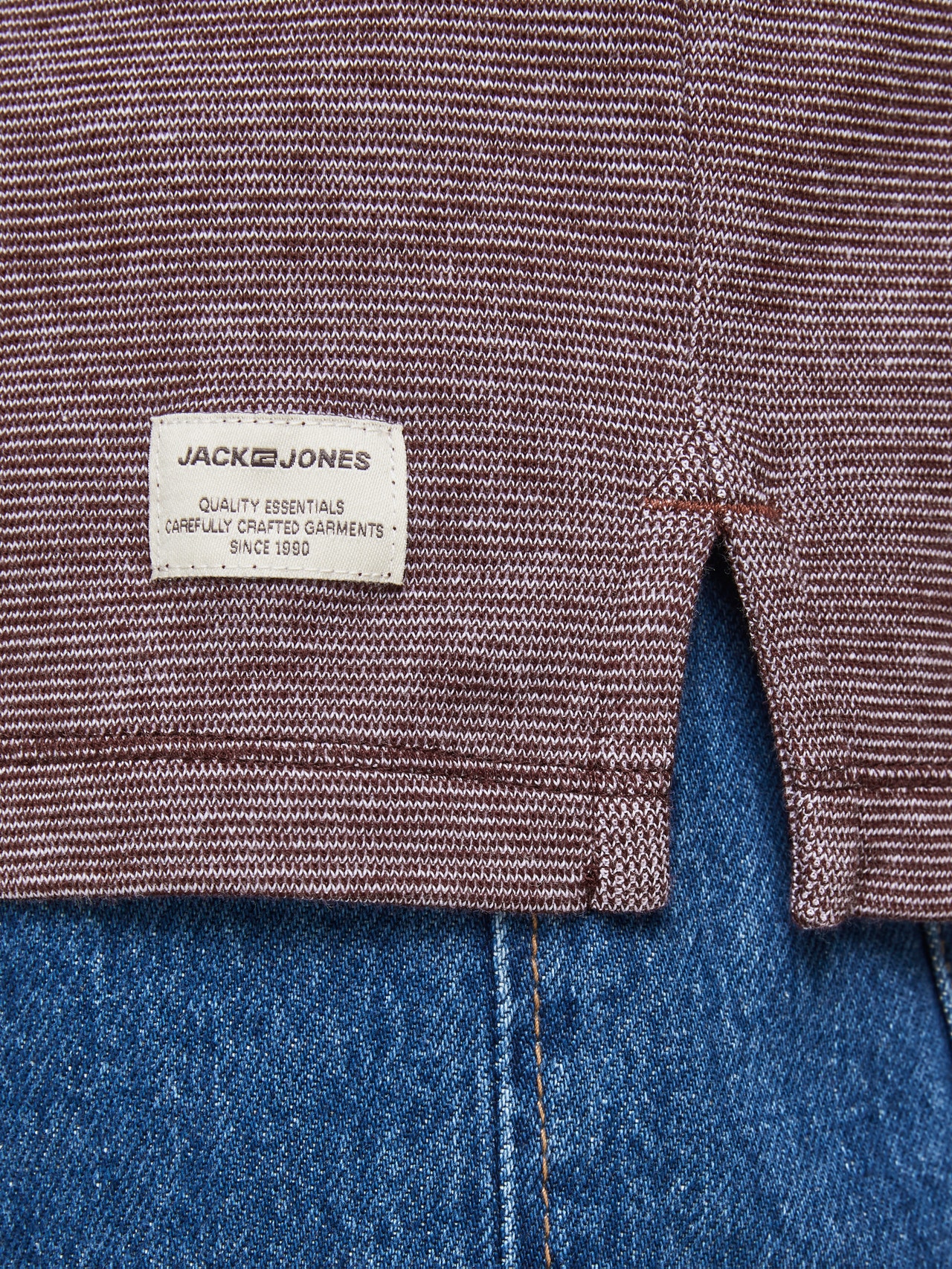 Jack & Jones Vanlig Skjortekrage T-skjorte -Port Royale - 12147381