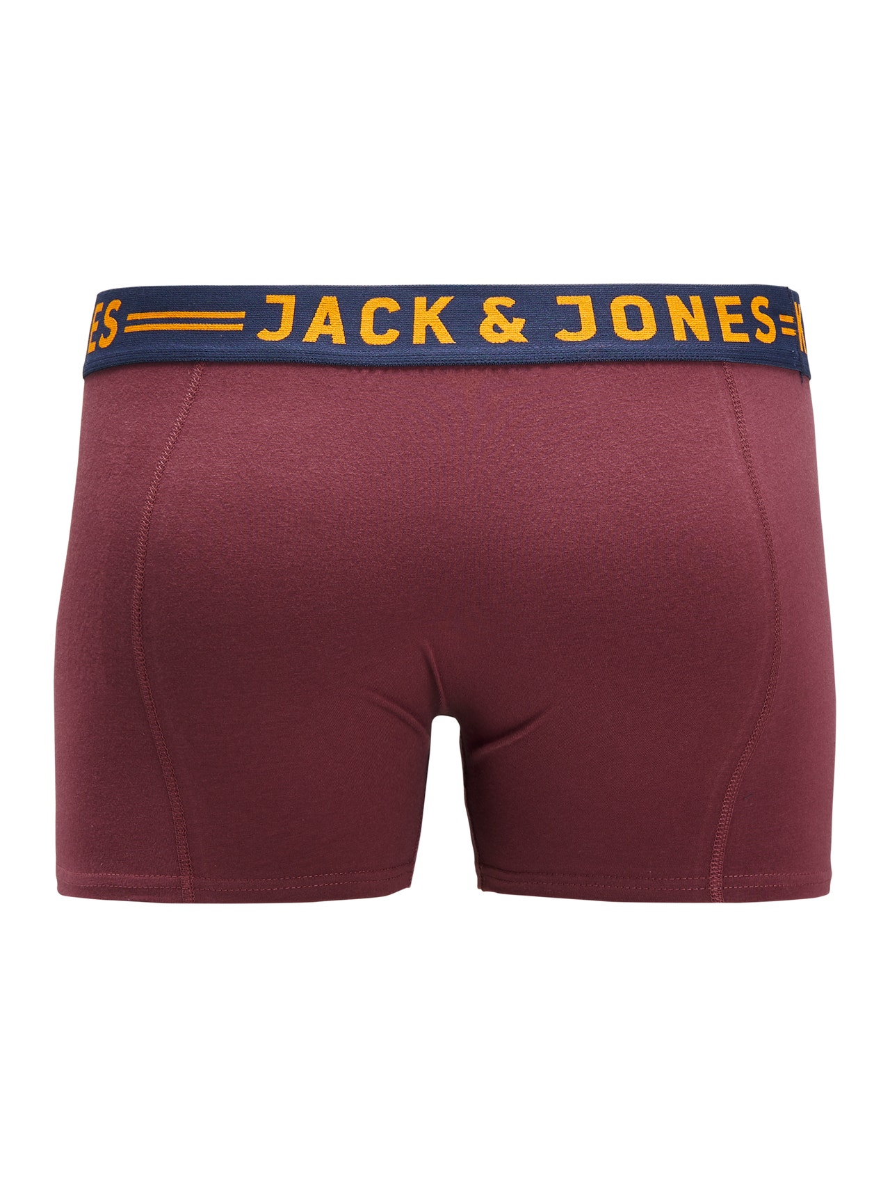 Jack & Jones Plus Size 3-pak Bokserki -Burgundy - 12147592