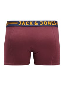 Jack & Jones Plus Size 3-pak Trunks -Burgundy - 12147592