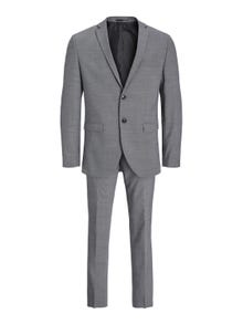 Jack & Jones JPRSOLARIS Super Slim Fit Ülikond -Light Grey Melange - 12148166