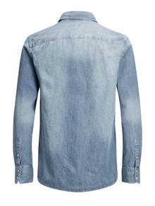 Jack & Jones Camicia in jeans Per Bambino -Medium Blue Denim - 12148417