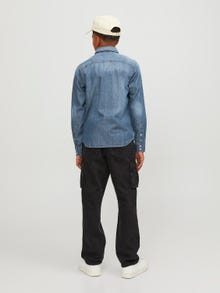 Jack & Jones Džínová košile Junior -Medium Blue Denim - 12148417