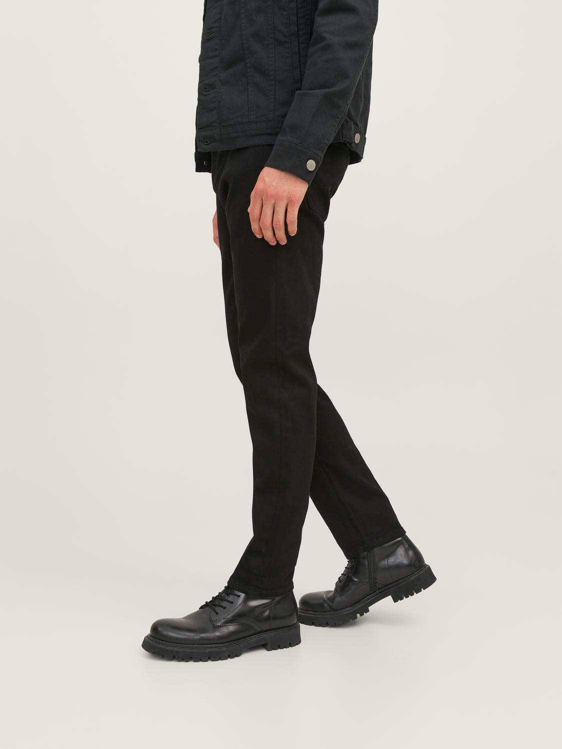 Jack & Jones JJIMIKE JJORIGINAL MF 816 Jeans tapered fit -Black Denim - 12148920