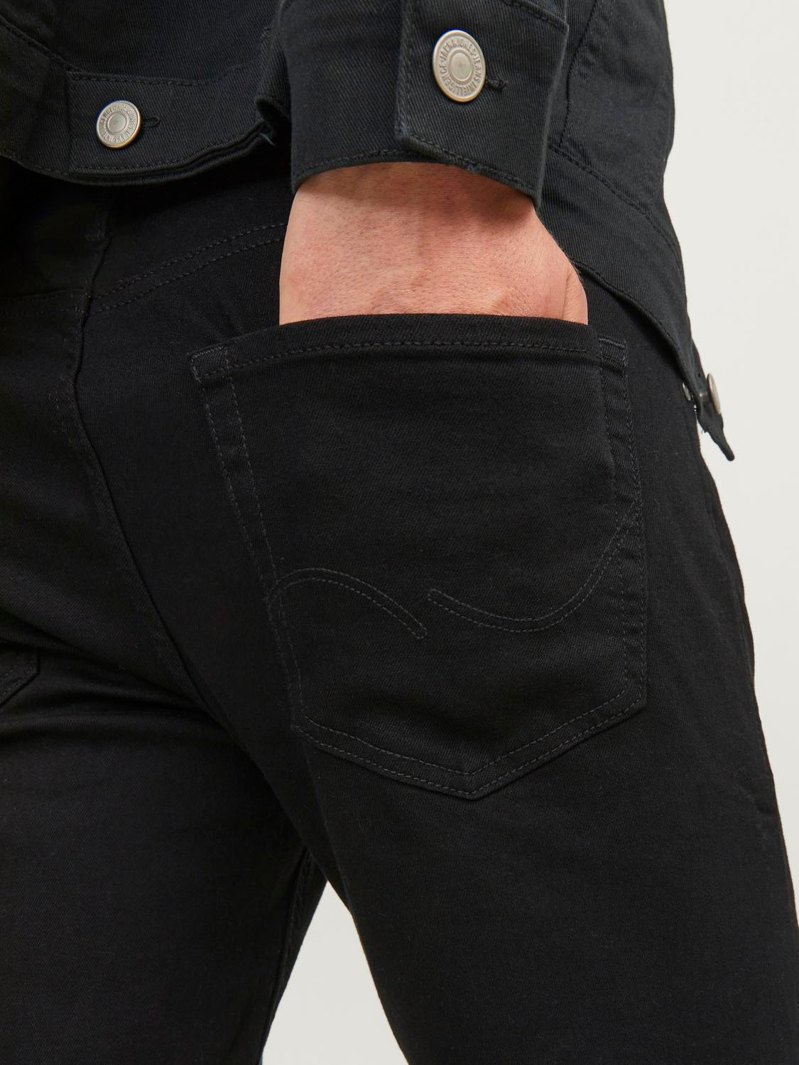 Jack & Jones JJIMIKE JJORIGINAL MF 816 Jeans tapered fit -Black Denim - 12148920