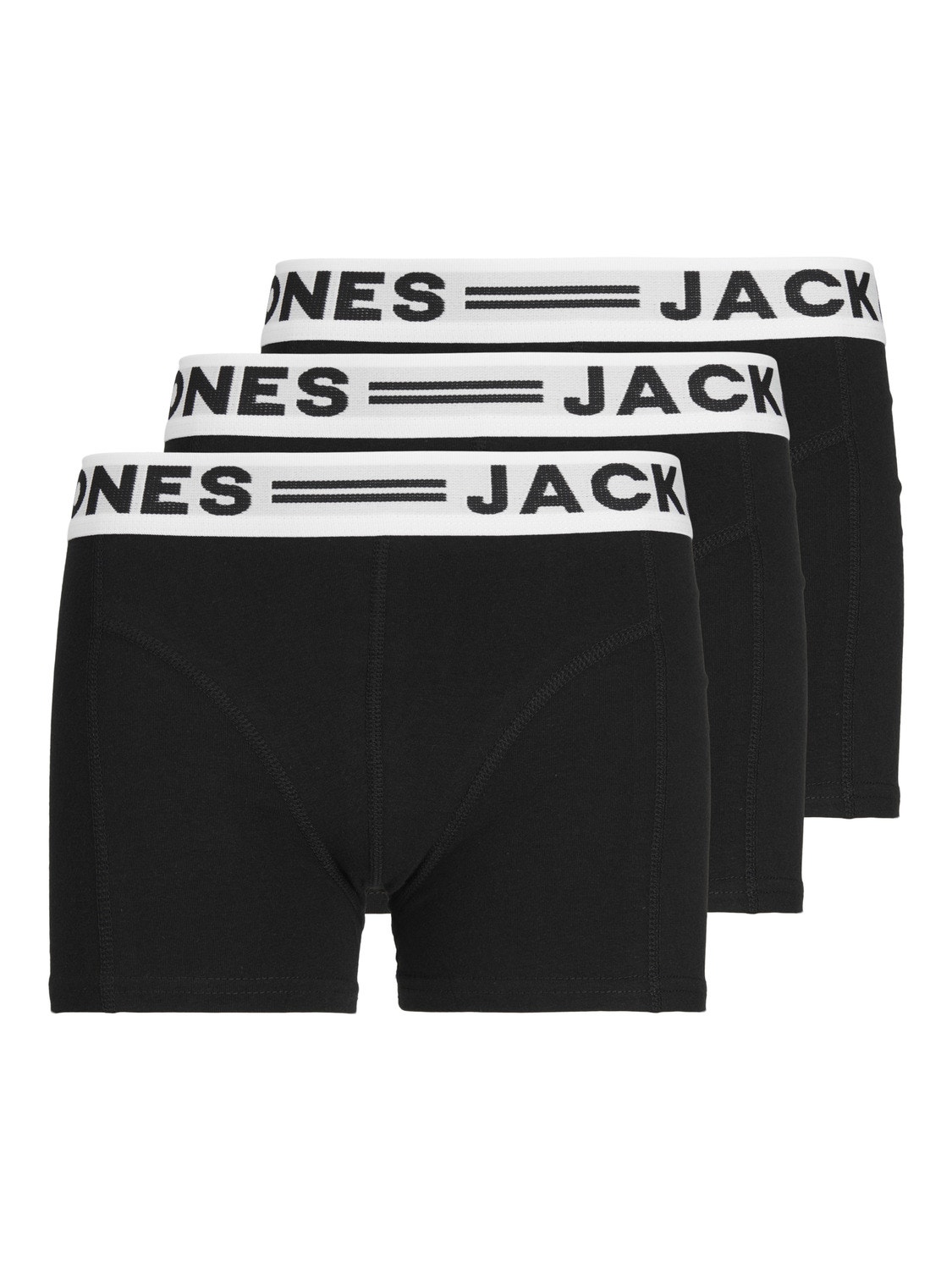 Jack & Jones 3-pack Kalsonger För pojkar -Black - 12149293