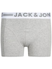 Jack & Jones 3-pak Bokserki Dla chłopców -Light Grey Melange - 12149293