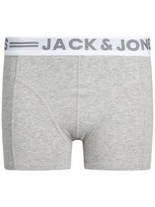 Jack & Jones 3-pack Boxershorts Junior -Light Grey Melange - 12149293