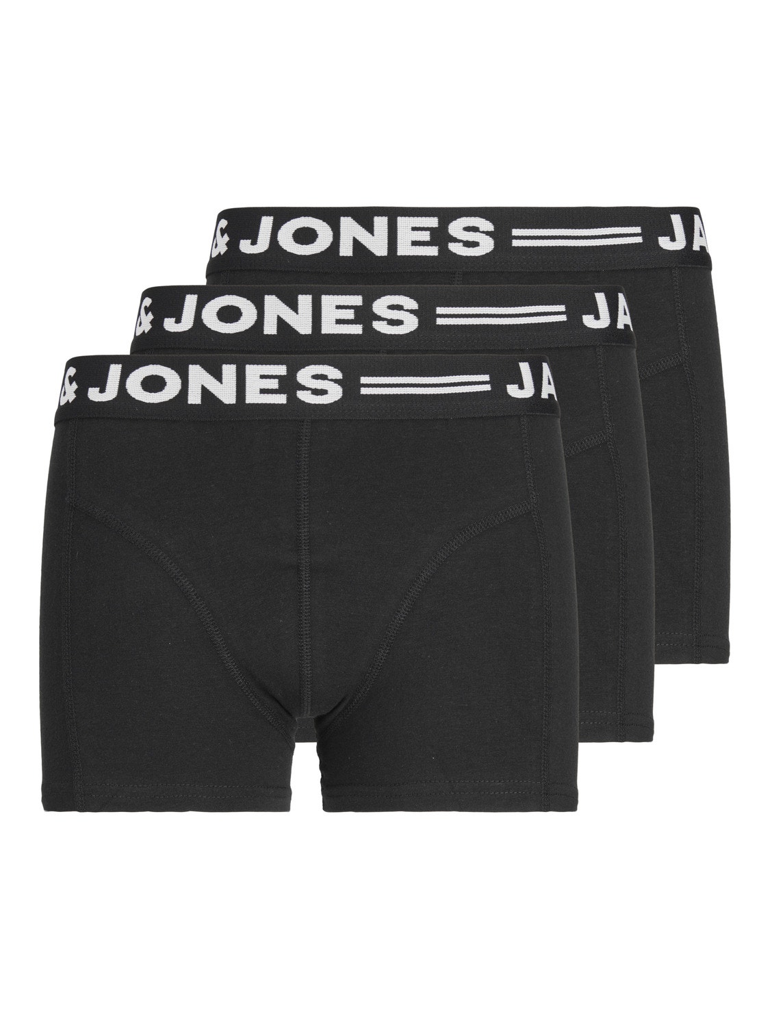 Jack & Jones 3-pak Bokserki Dla chłopców -Black - 12149293