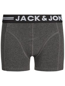 Jack & Jones 3-pak Bokserki Dla chłopców -Dark Grey Melange - 12149294