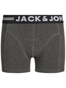 Jack & Jones Paquete de 3 Trunks Junior -Dark Grey Melange - 12149294
