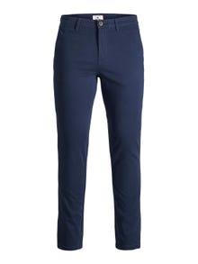 Jack & Jones Slim Fit Puuvillased püksid -Navy Blazer - 12150148