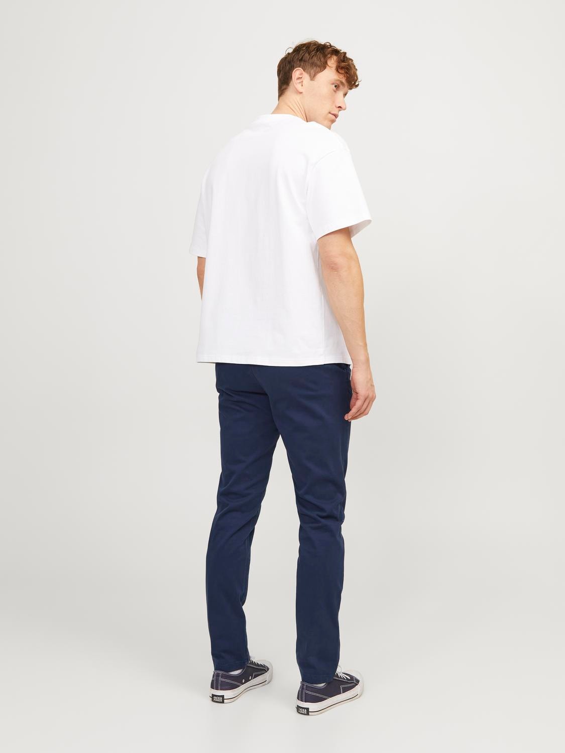 Slim Fit Chino trousers | Dark Blue | Jack & Jones® | Stretchhosen