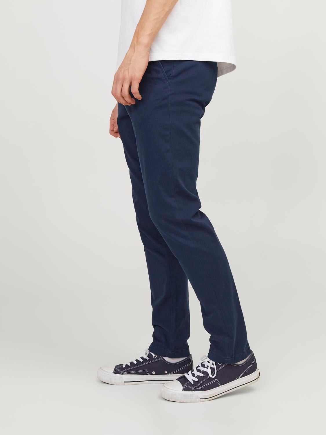 Jack & Jones Pantaloni chino Slim Fit -Navy Blazer - 12150148