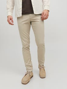 Jack & Jones Slim Fit Puuvillased püksid -Oxford Tan - 12150148