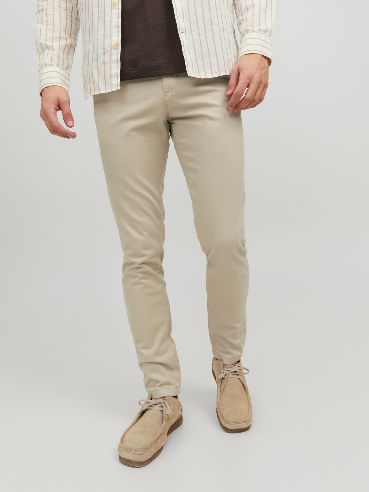 Jack & Jones Slim Fit Spodnie chino -Oxford Tan - 12150148