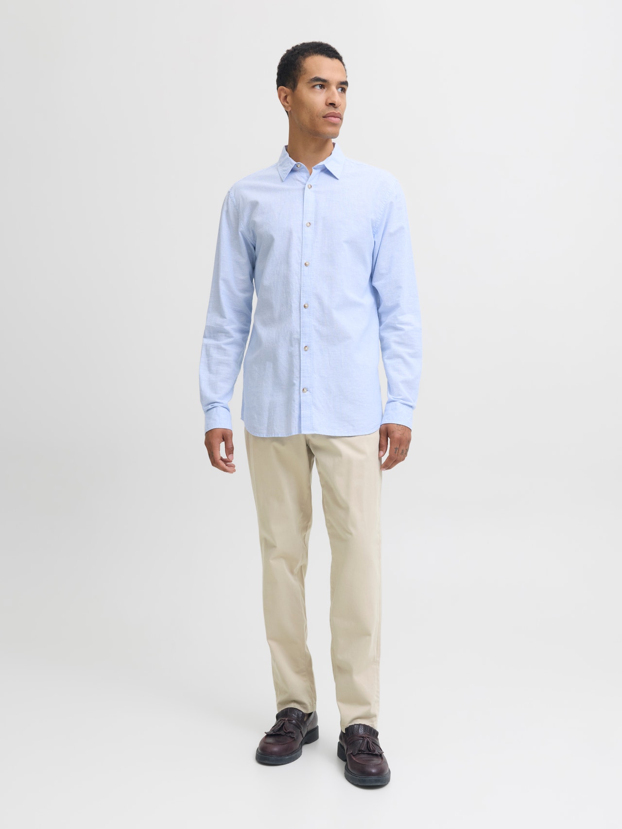 Jack & Jones Slim Fit Puuvillased püksid -Oxford Tan - 12150148