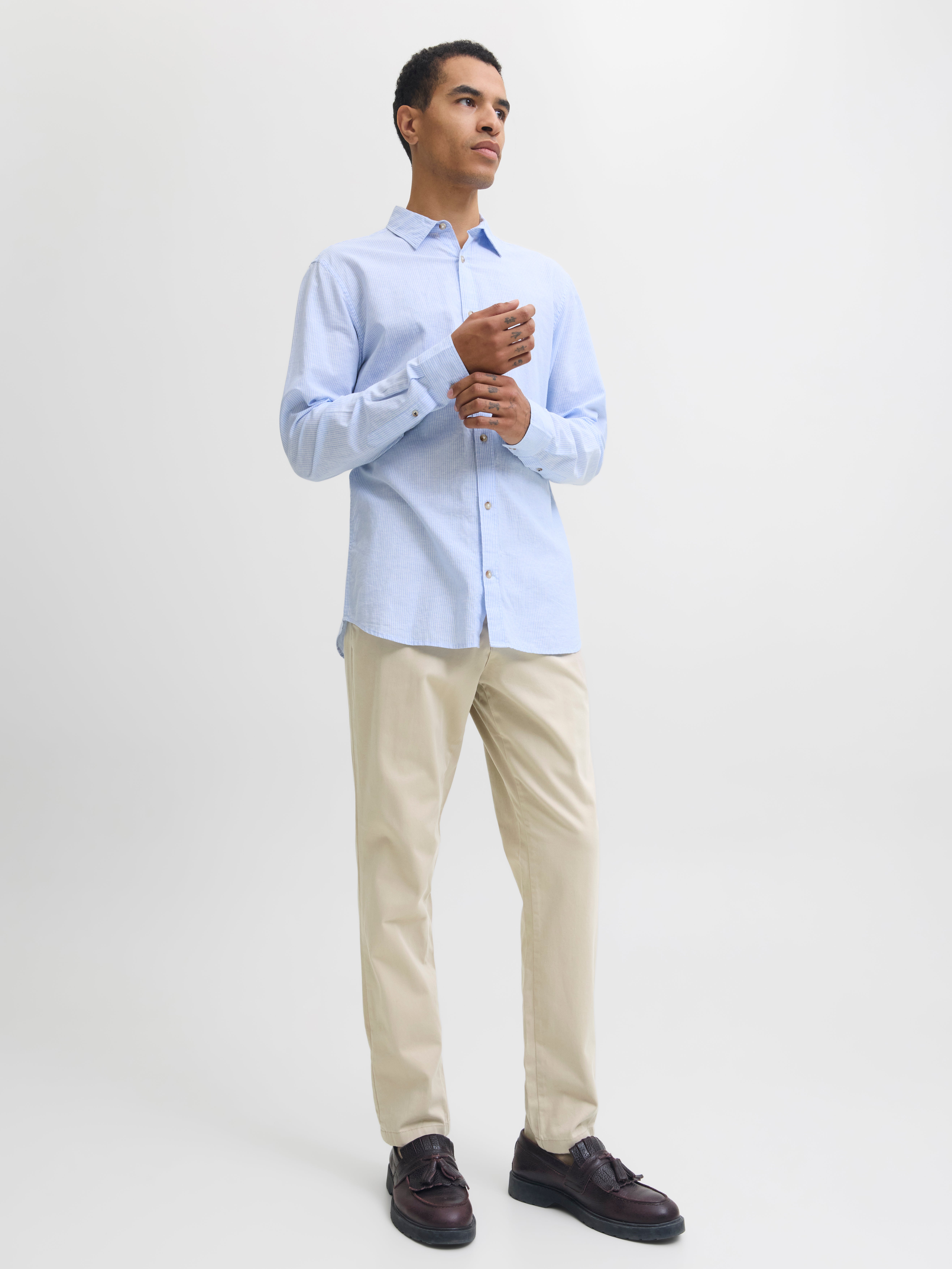 Jack & Jones Slim Fit Szövetnadrág -Oxford Tan - 12150148