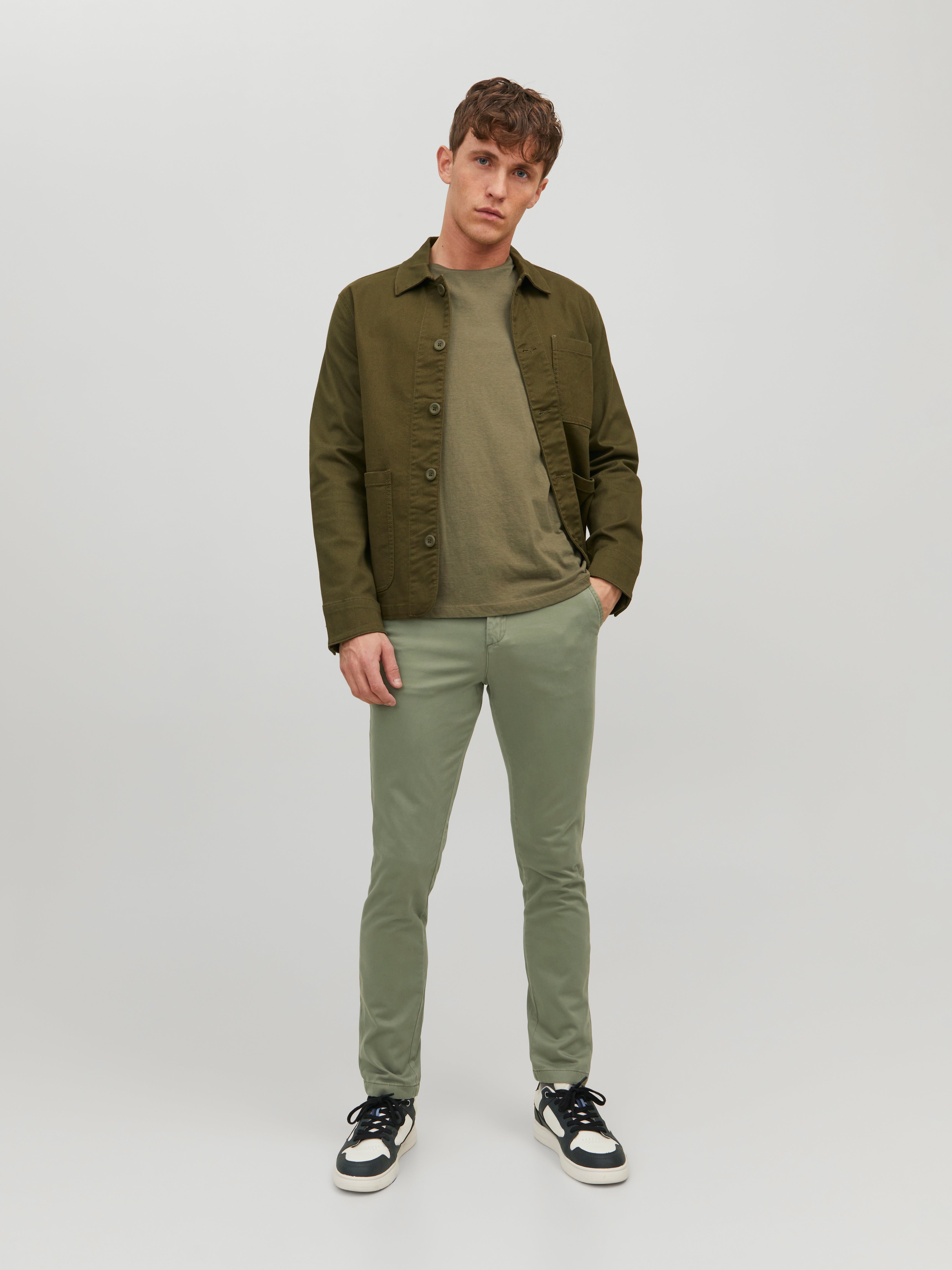 Jack & Jones Slim Fit Chino trousers -Deep Lichen Green - 12150148