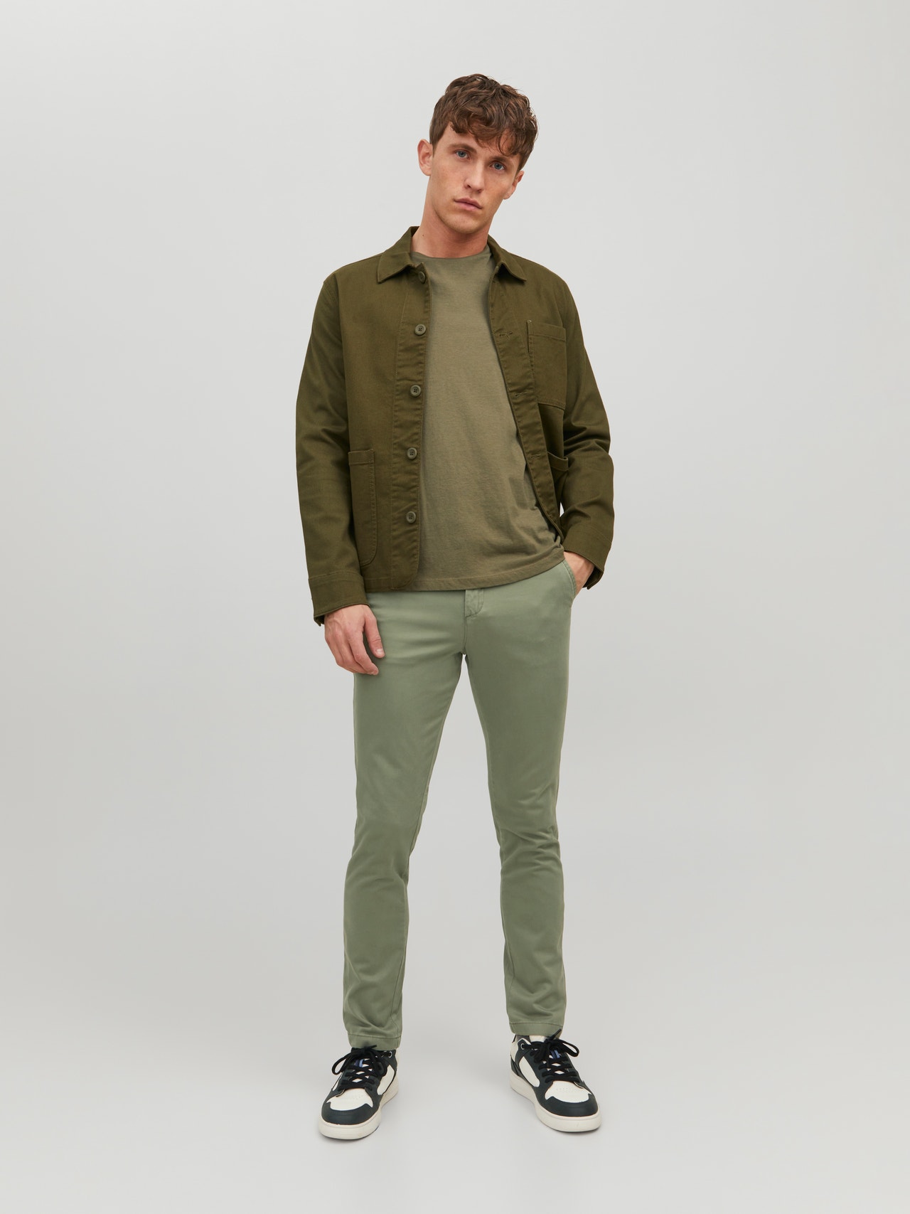Jack & Jones Slim Fit Chino trousers -Deep Lichen Green - 12150148