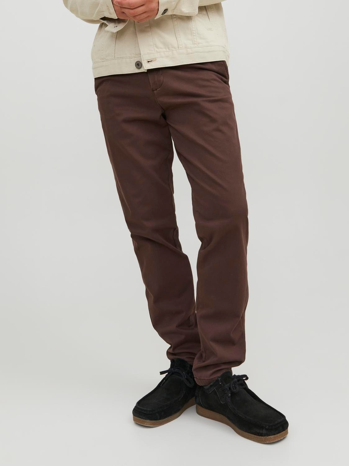 Jack & Jones Pantalon chino Slim Fit -Seal Brown - 12150148
